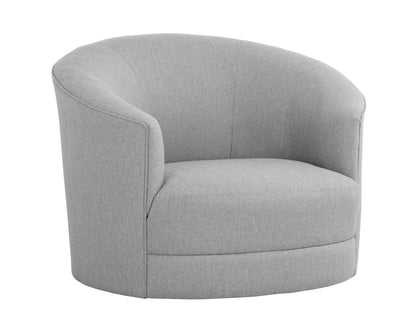 NAHLA GRIMALDI SWIVEL ARMCHAIR - LIV DOVE
