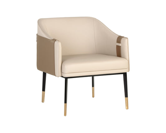 NAHLA CARTER LOUNGE CHAIR - NAPA BEIGE / NAPA TAN