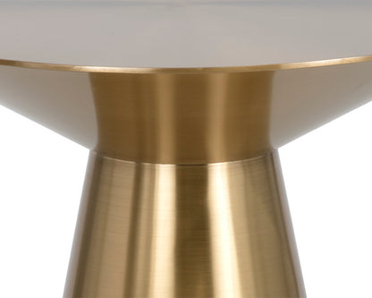 NAHLA CARMEL END TABLE - YELLOW GOLD