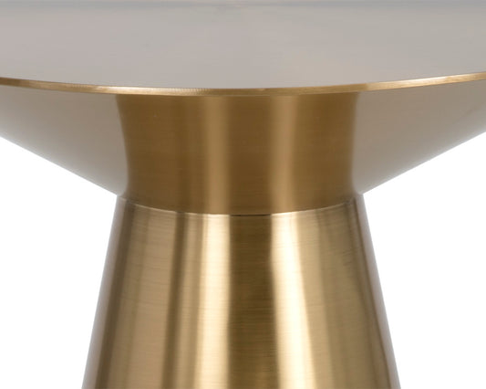 NAHLA CARMEL END TABLE - YELLOW GOLD