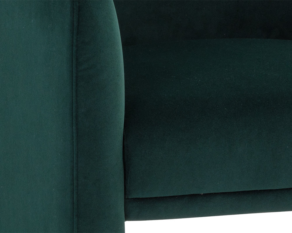 NAHLA JAIME LOUNGE CHAIR - MEG DARK EMERALD