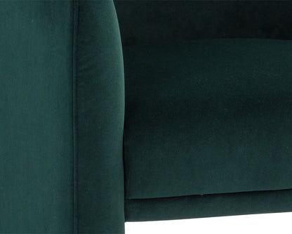 NAHLA JAIME LOUNGE CHAIR - MEG DARK EMERALD