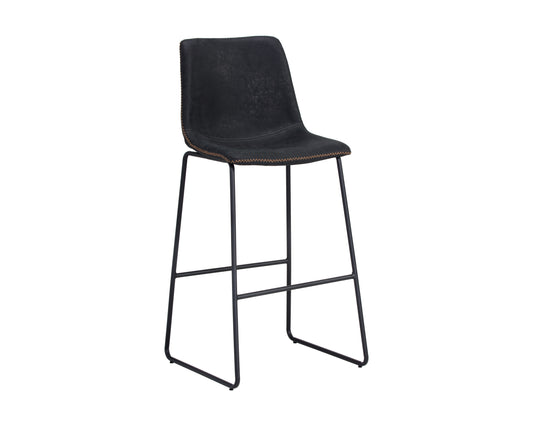 NAHLA CAL BARSTOOL - ANTIQUE BLACK