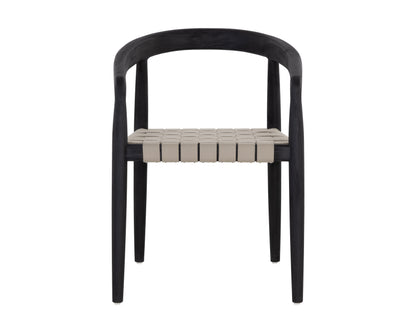 NAHLA CAYMAN DINING ARMCHAIR - CHARCOAL