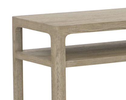 NAHLA DONCASTER CONSOLE TABLE - SMOKE GREY
