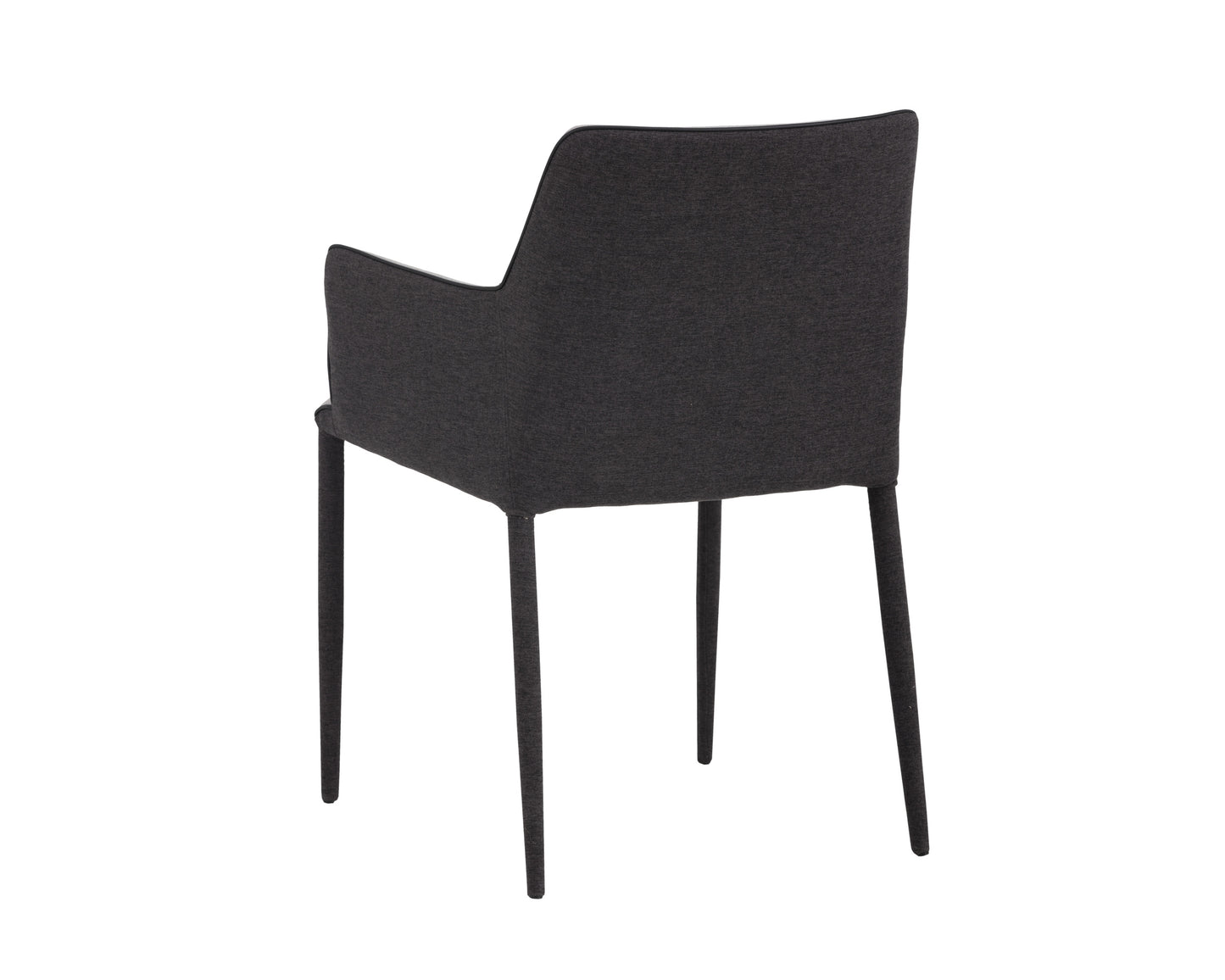 NAHLA RENEE DINING ARMCHAIR - ARMOUR GREY / DARK SLATE