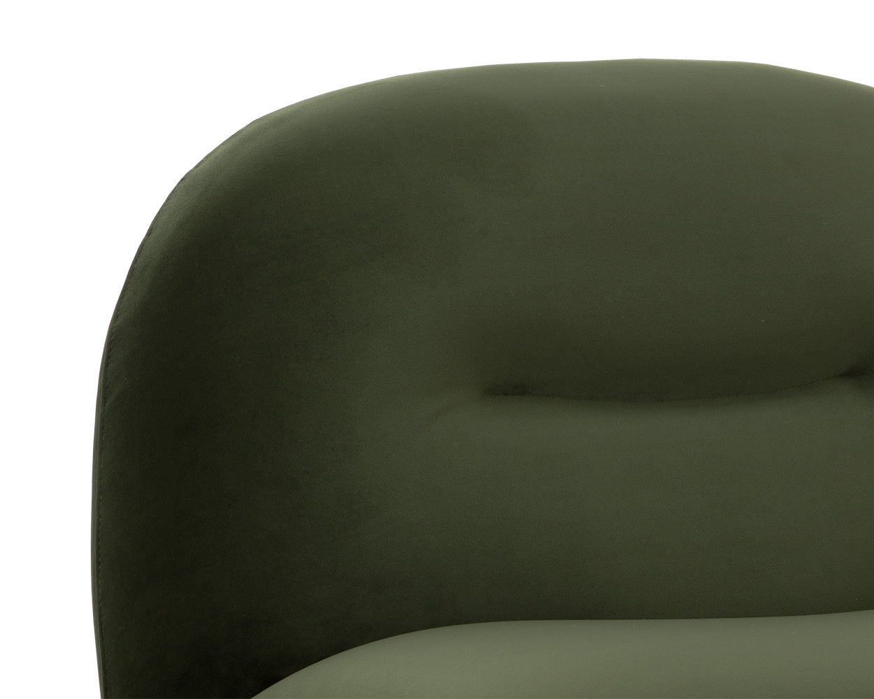 NAHLA FRANZE SWIVEL LOUNGE CHAIR - MOSS GREEN