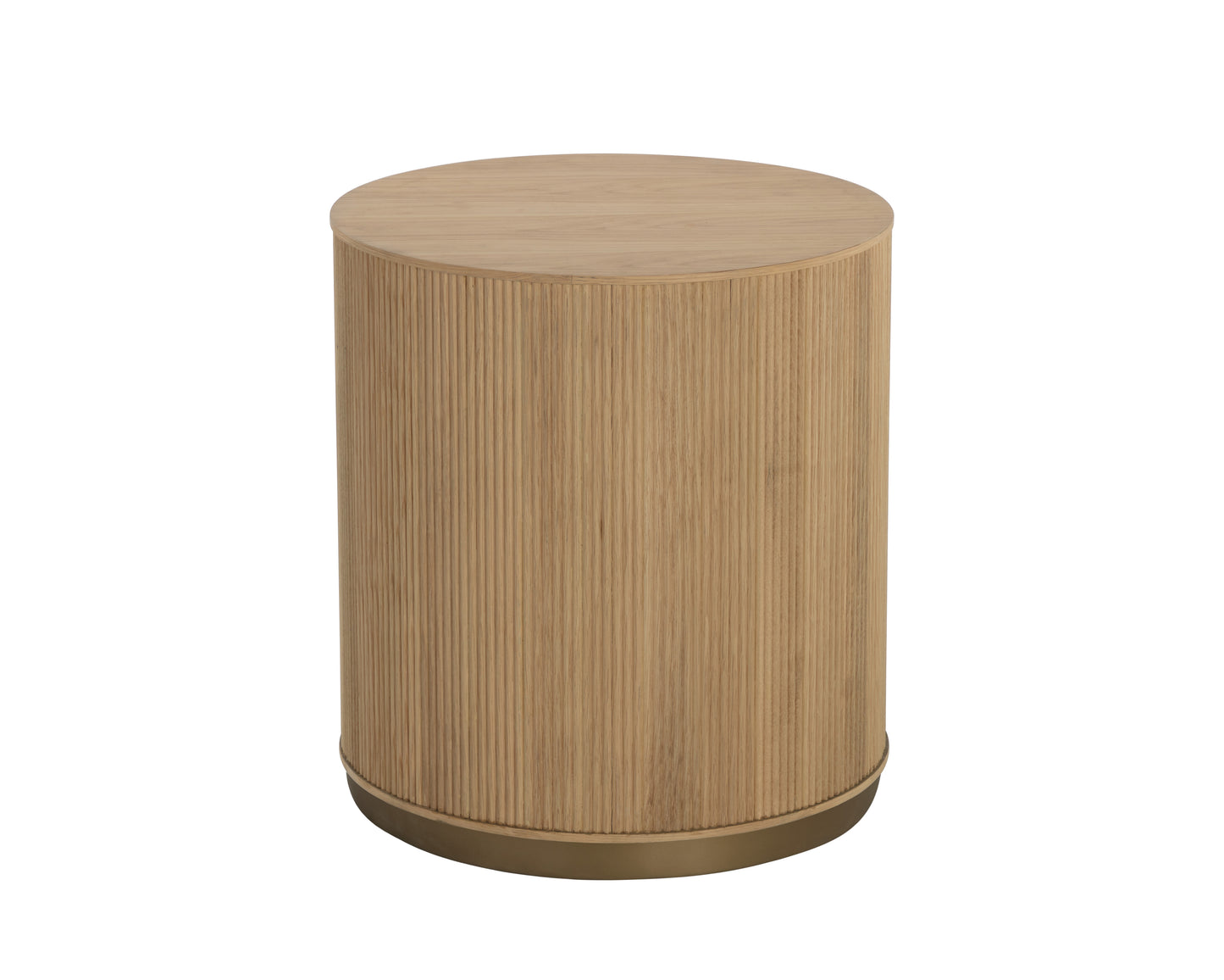 NAHLA KALLA SIDE TABLE - RUSTIC OAK