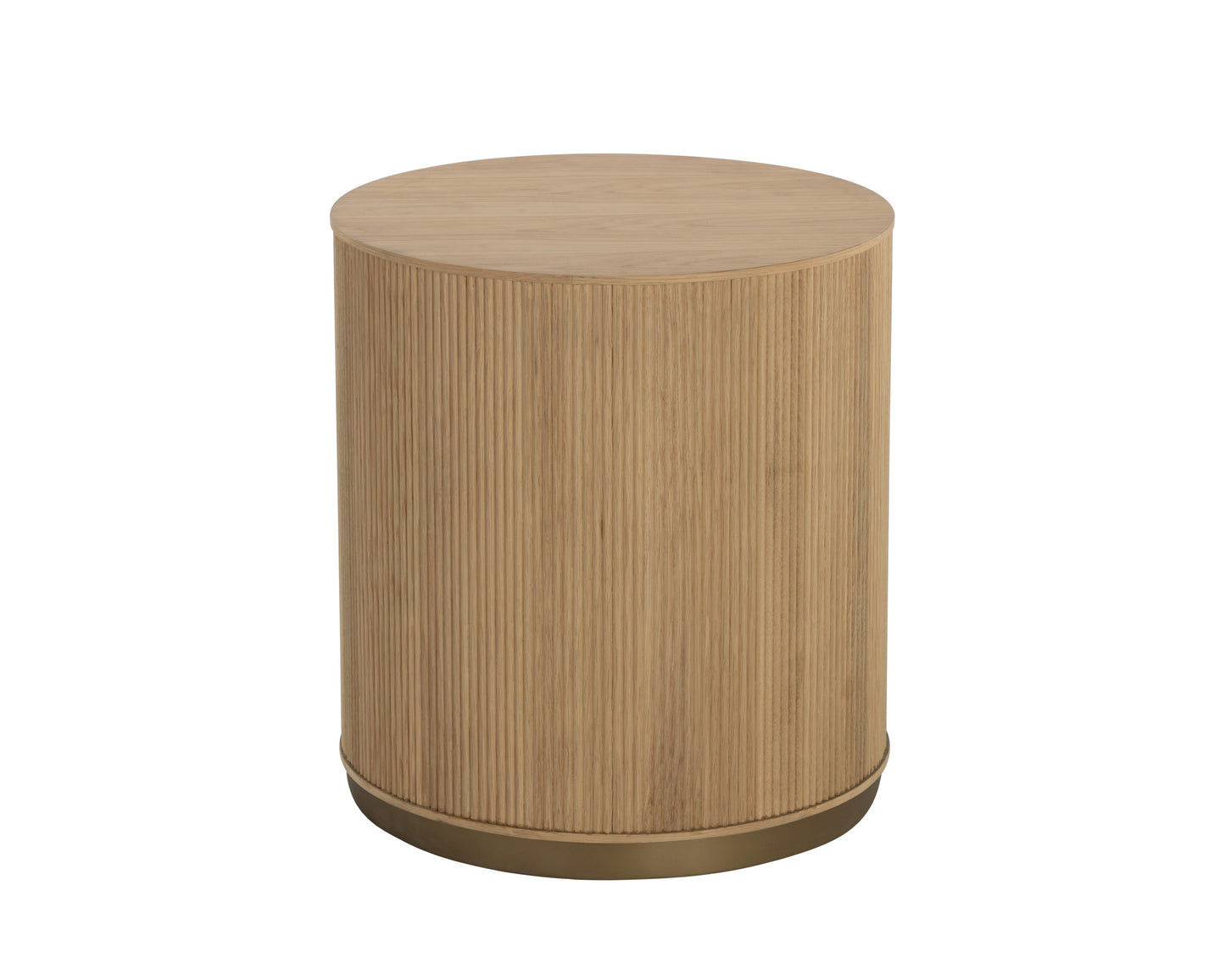 NAHLA KALLA SIDE TABLE - RUSTIC OAK