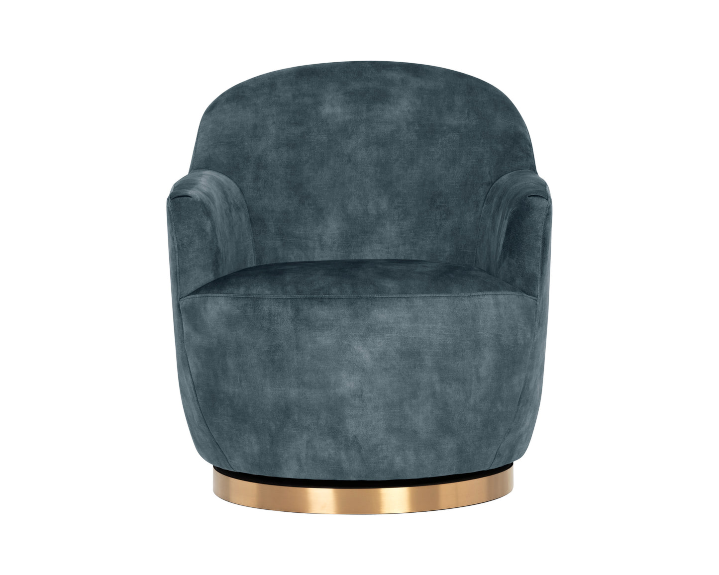 NAHLA CASEY SWIVEL LOUNGE CHAIR - NONO PETROL