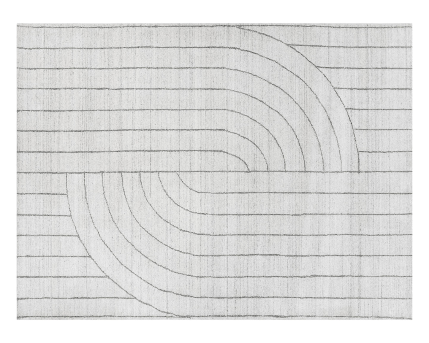 NAHLA FEZ HAND-LOOMED RUG - IVORY / GREY - 9' X 12'