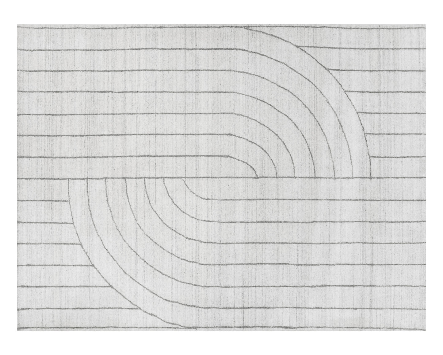 NAHLA FEZ HAND-LOOMED RUG - IVORY / GREY - 9' X 12'