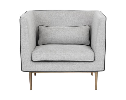 NAHLA BATAVIA ARMCHAIR - BELFAST HEATHER GREY