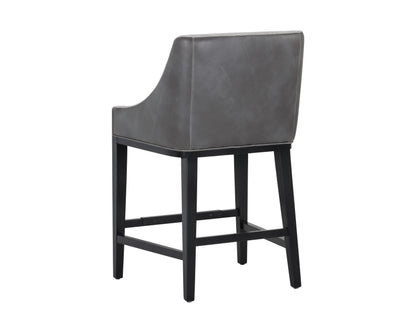 NAHLA AURORA COUNTER STOOL - POLO CLUB STONE / OVERCAST GREY