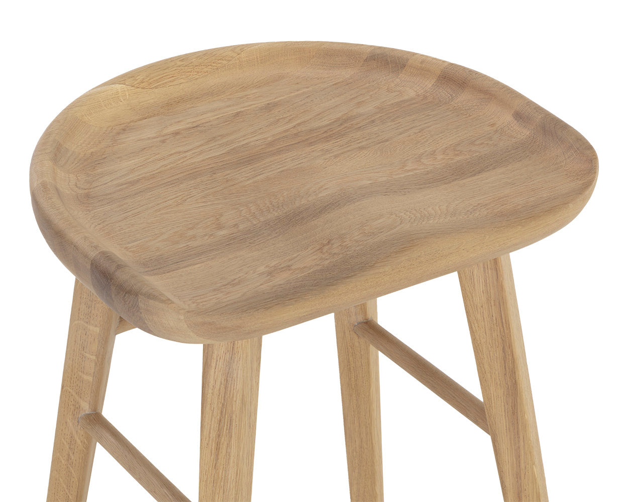 NAHLA DOMINIC COUNTER STOOL - LIGHT OAK