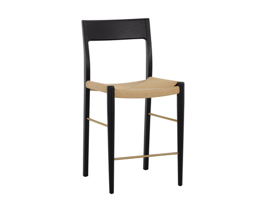 NAHLA BONDI COUNTER STOOL - BLACK