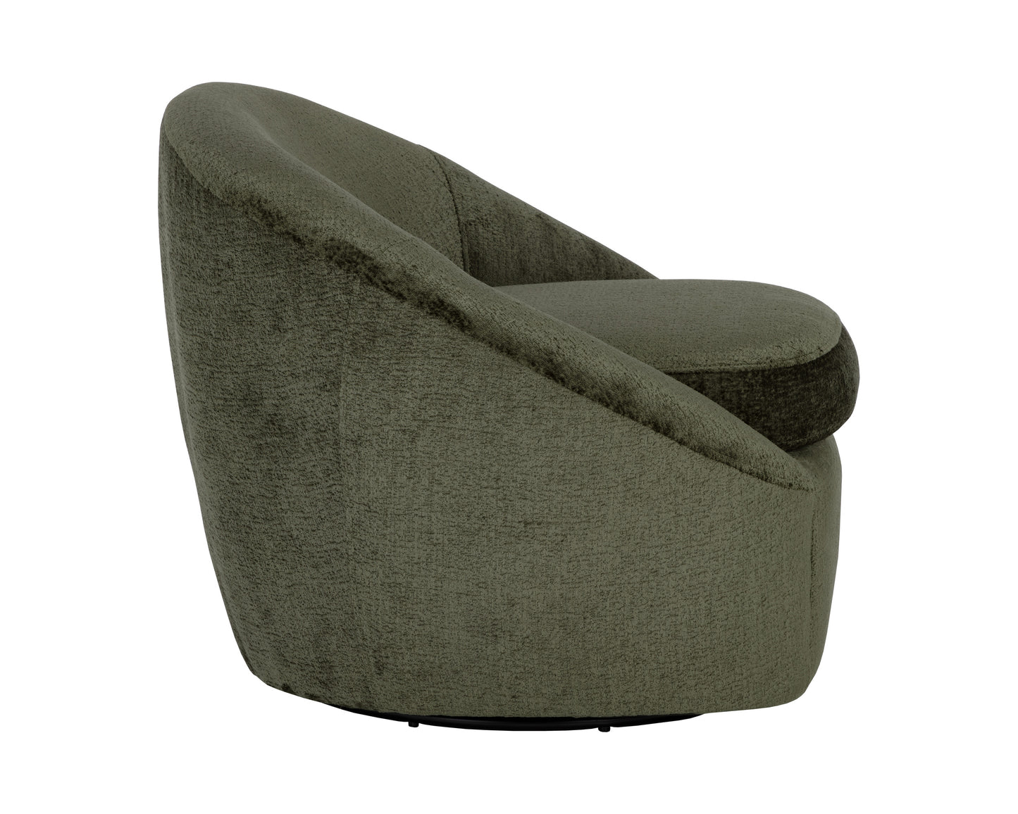 NAHLA BLISS SWIVEL LOUNGE CHAIR - BERGEN OLIVE