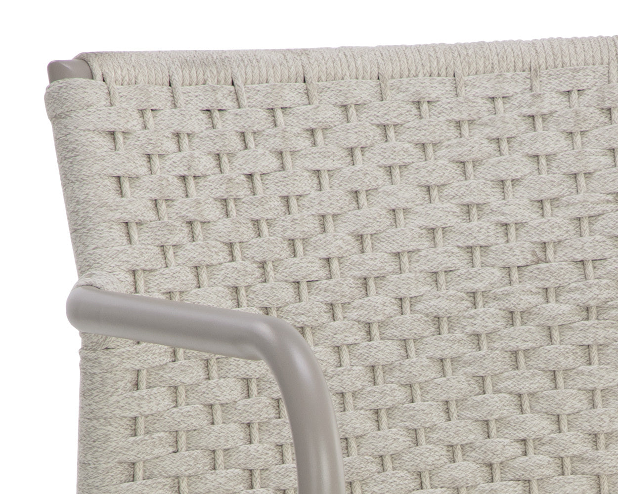 NAHLA CASELLA STACKABLE DINING ARMCHAIR - GREIGE - CREAM