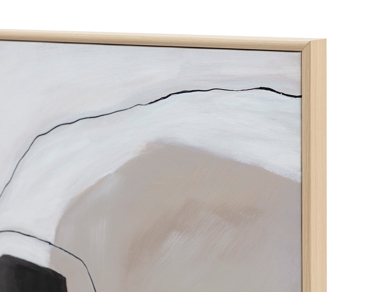 NAHLA CONNECTIVITY - 72" X 48" - NATURAL FLOATER FRAME