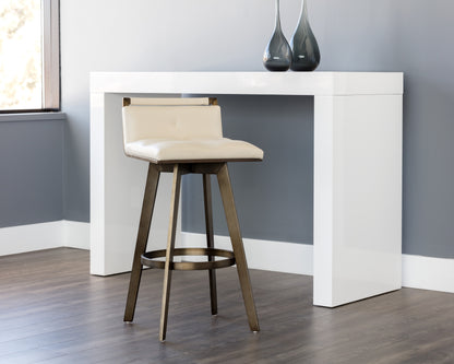 NAHLA ARIZONA SWIVEL BARSTOOL - CASTILLO CREAM
