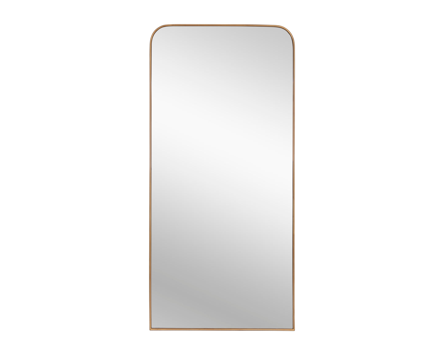 NAHLA CALABASAS FLOOR MIRROR - BRASS