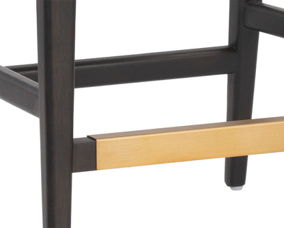 NAHLA KEAGAN COUNTER STOOL - SHALIMAR TOBACCO LEATHER