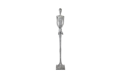 Lloyd Sculpture, Resin, Liquid Silver