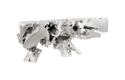 Freeform Console Table, Silver Leaf, LG