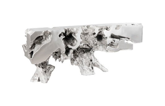 Freeform Console Table, Silver Leaf, LG