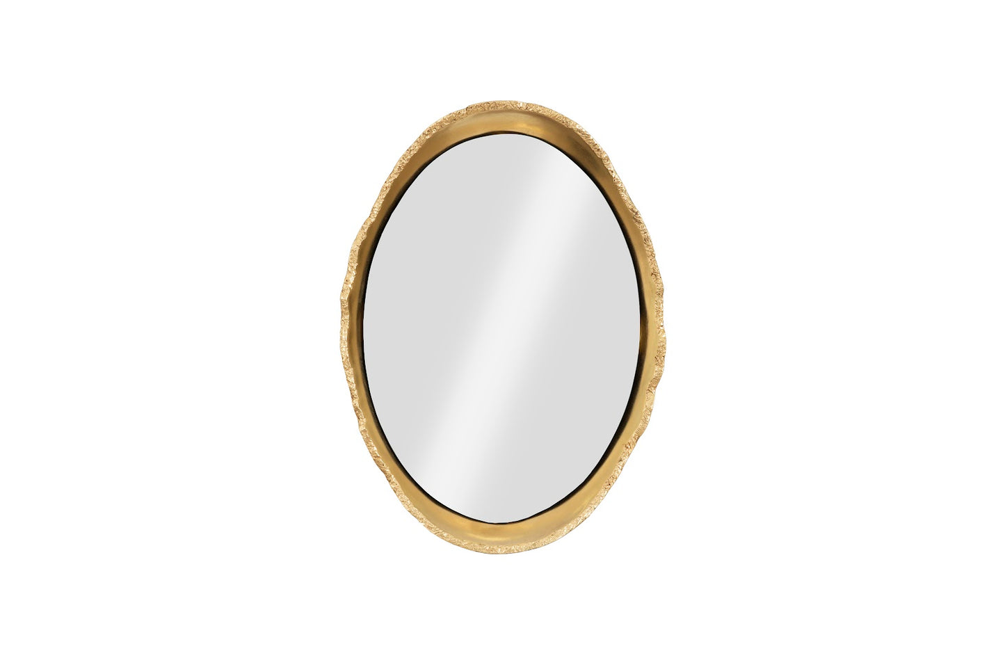 Broken Egg Mirror, Black and Gold Leaf