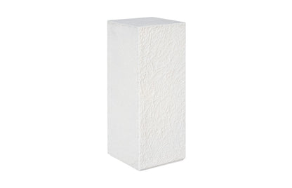 String Theory Pedestal, White Stone, Medium