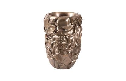 Drape Planter, Polished Bronze