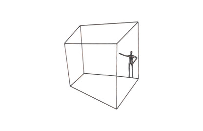 Perspective Wall Art, Square, Standing Arm Up