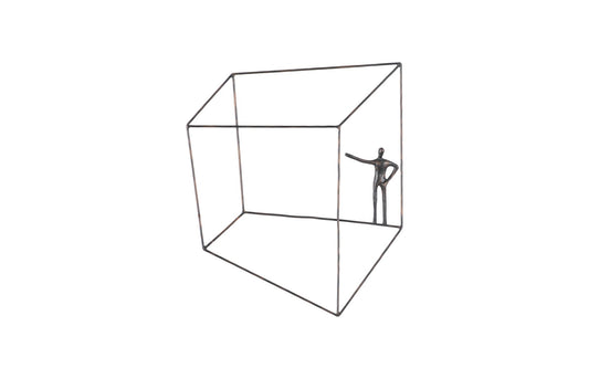 Perspective Wall Art, Square, Standing Arm Up
