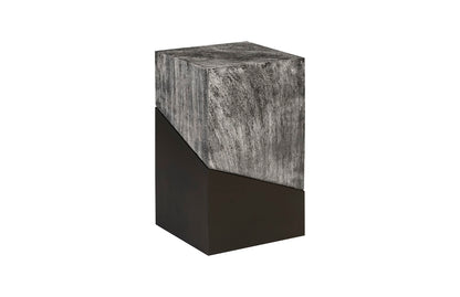 Geometry Side Table, Gray Stone
