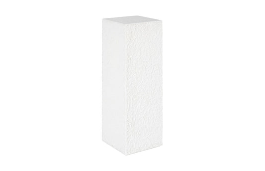 String Theory Pedestal, White Stone, Large
