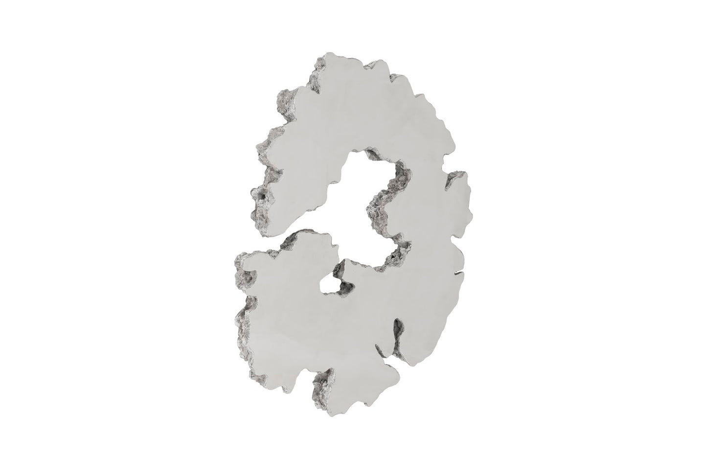 Lava Slice Wall Art, Resin, Stainless Steel, LG