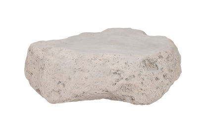 Cast Boulder Coffee Table, Roman Stone, Small