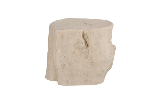 Log Stool, Roman Stone, LG