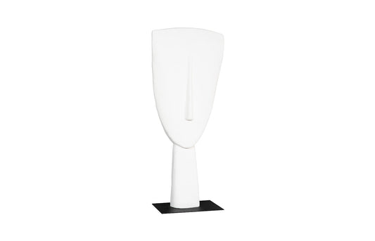 Cycladic Head Sculpture, Classic, White, Large